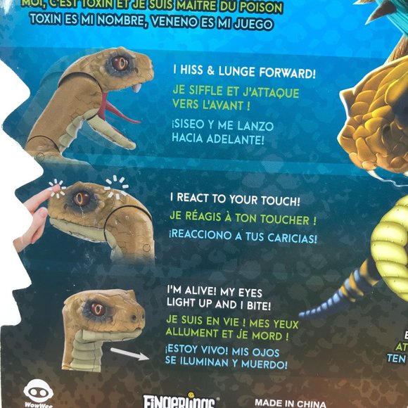 Fingerlings WowWee Untamed Toxin Snake Action Figure Interactive New - Picture 10 of 12